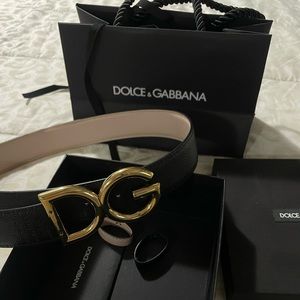Dolce & Gabbana reversible black belt